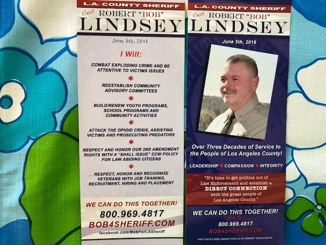 Robert Lindsey for Los Angeles County Sheriff!